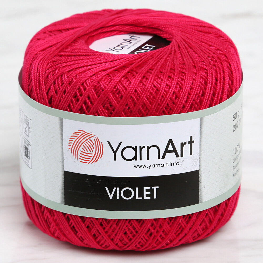 Yarnart Violet Fuşya Dantel İpi - 6358